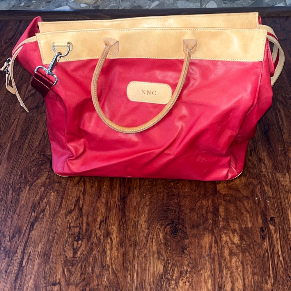 Jon Hart Design Red Burleson weekend Bag
